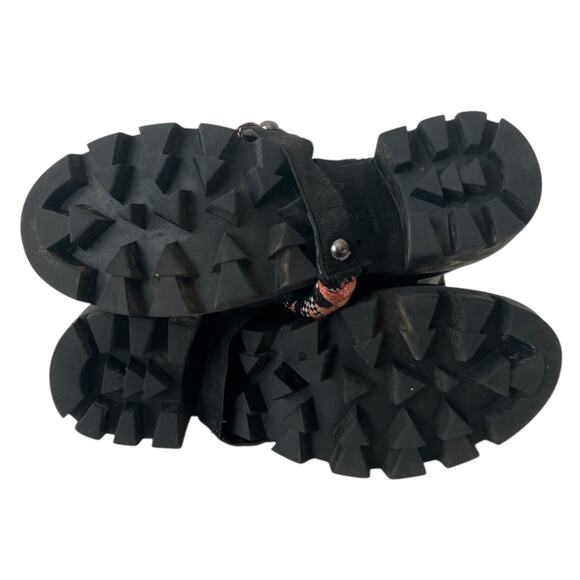 Schutz Emanuela Lace Up Platform Chunky Heel Ankle Combat Boots Size 7.5B - Picture 11 of 11